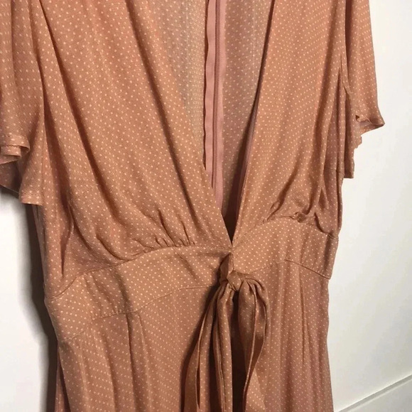 SAGE THE LABEL Peach Polka Dot Dress - Picture 2 of 7